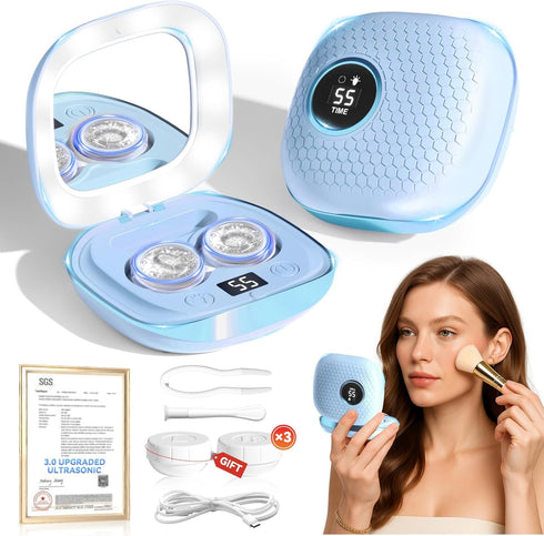 VCNFPRO 2025 Upgraded Ultrasonic Contact Lens Cleaner50KHz Germany Super MotorTop1 Intelligent Chip-Smart ModesRechargeable