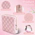 Teircno Period Bag for Women Girls | PU Leather Sanitary Napkin Storage Bag | Cute Pads Bags for Period | Discreet