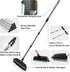 BITOPE Floor Scrub Brush with Long Handle, 10" Heavy Duty Cleaning Brush for Shower, Deck, Tile, Kitchen