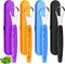 4 Pcs Stainless Steel Tongue Scraper Cleaner for Adults and Kids, Reduce Bad Breath with Travel Cases (Purple, Orange,
