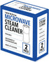 IMPRESA Over-the-Range Microwave Steam Cleaner, 2 Pack for Quick Effortless Cleaning - Just Add Vinegar and Water