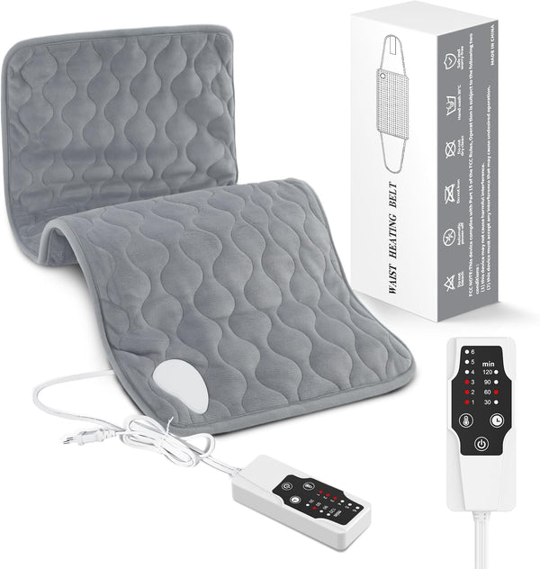 Heating Pad for Back Neck Shoulder Pain, Electric Heating Pad Auto Shut