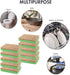 SCRUBIT Natural Sponges, 10 Pack Biodegradable Cellulose and Coconut Kitchen Sponges, Eco Friendly Non Toxic