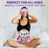 UNITASH Microwavable Heating Pad for Period Cramps + Eye mask Heating padMachine Washable Cover-Cute Stuffed Animal