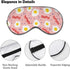 Sleep Mask,Eggs Bacon Dots Pink Eye Masks with Adjustable Strap for Sleeping,Block Light Eye Sleep Shade Cover