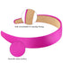 Wecoe 10pcs Satin Headbands, 1.3 Inch Wide Girls Red White Pink Purple Non Slip Fashion Hair Bands
