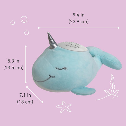 PureBaby Sound Sleepers Portable Sound Machine & Star Projector - Plush Sleep Aid for Baby Toddlers with Soothing Night