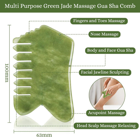 Scalp Massage Comb, Scalp Massager for Hair Growth, Head Scratcher for Itchy Scalp, Face and Body Gua Sha Tool