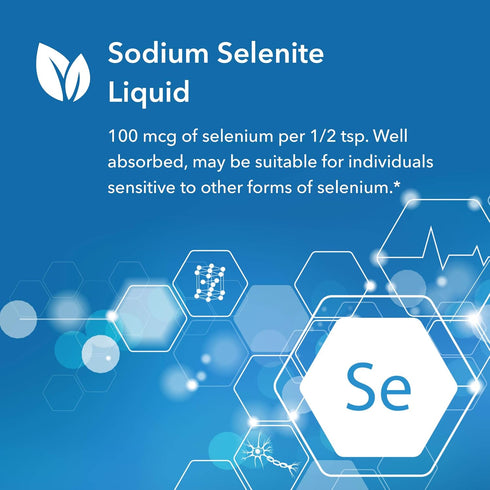 Allergy Research Group Selenium Solution, 100 mcg Supplement - Well-Absorbed Liquid for Thyroid Support, 8 Fl Oz
