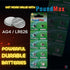 PoundMax AG4 LR626 1.5v 10 Count Batteries Alkaline Button Cell Battery