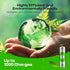 RECYKO 2000mAh 1000+ 6 Pack 8 Rechargeable AA Batteries Pre-Charged Re-use Times Retains Power After Years Rechargeable