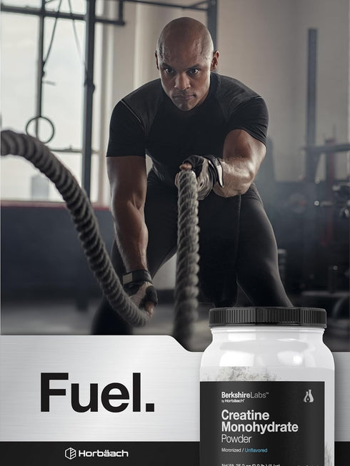 Horbaach Creatine Monohydrate Powder - 2.2lbs, HPLC Purity Tested, Vegetarian & Non-GMO Supplement