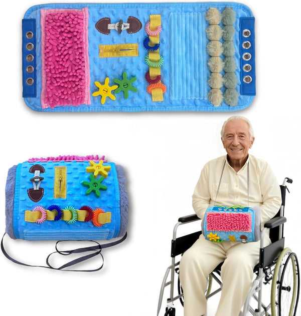 senopeeam Fidget Blanket and Muff, Alzheimer's Products for Elderly and Sensory Fidget Tools