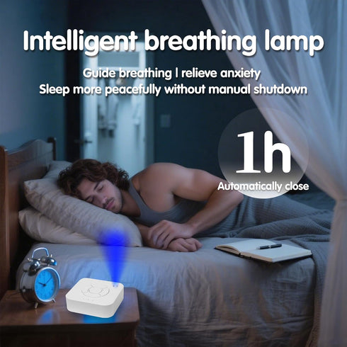 Rukico Babies,9 Light,15/30/60min White Noise Sleep Machine,Sleep Aid for Adults & Soothing Sounds,White Noise,Ocean