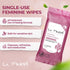 Set 3 Pack, 30 Count LA Fresh Feminine Hygiene Wipes with Aloe Vera Chamomile, Cucumber and Vitamin E for Refreshing