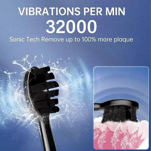 Nachukan 4 Rechargeable Electric Toothbrush with Soft Bristle Brush Heads for Adults, Whitening Power Sonic Toothbrush