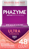 Phazyme Ultra Strength Gas & Bloating Relief - Works in Minutes, 48 Fast Gels