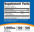 Nutricost Vitamin C with Rose Hips 1025mg, 120 Capsules - Vitamin C 1000mg, Rose Hips 25mg, Premium, Non-GMO, Gluten Free Supplement