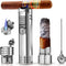 Cigar Lighter, Cigar Punch, Cigar Draw Enhancer, Cigar Holder, All-in-one Refillable Butane Torch Lighter (Gas Not