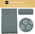 Set Acupoint Massage Mat and Massage Pillow with Carry Bag Non-Slip Washable Acupressure Mat for Full Body Relief