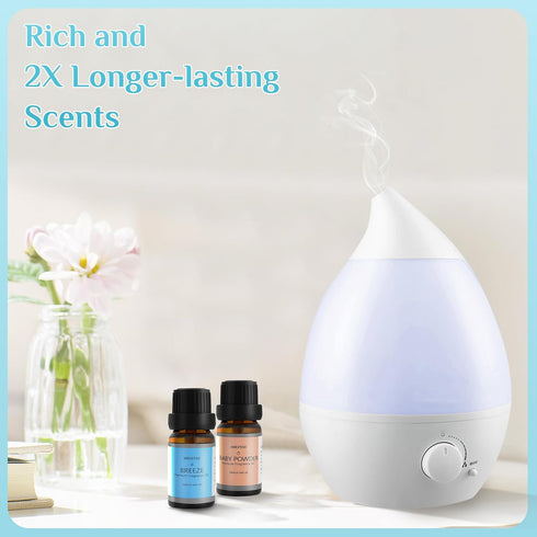 Clean Essential Oils Set - 6x10ML Fragrance Oil for Diffuser, Aromatherapy, Candle & Soap Making Essential Oil Kit