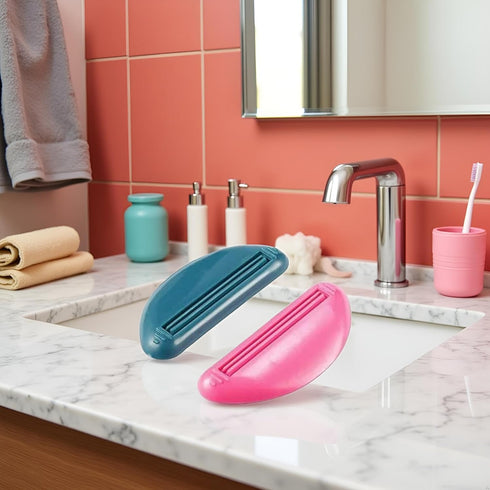 Wentoenapp 2Pcs Toothpaste Squeezer Squeeze Tooth Paste Tube Cosmetics Cleanser Extruder Clamps Toothpaste Dispenser
