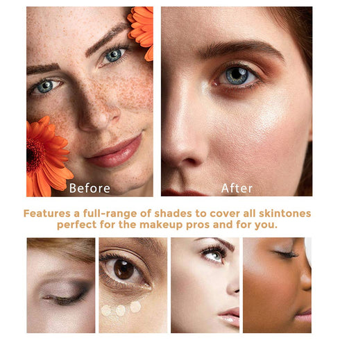 TLM Colour Changing Foundation, 2Pack – Flawless Moisturizing Liquid Makeup Base for Women, SPF15, Non-Greasy