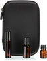 Hipiwe Hard Shell Essential Oil Carrying Case, Holds 12 Bottles (5ml, 10ml, & 10ml Rollers), Travel Size Organizer,