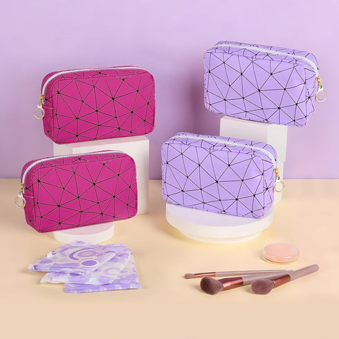 Likesing Tampon Holder for Purse, Leather Period Bag Sanitary Napkin Storage Bag for Girls Womens, Portable Feminine