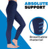 Plus Size Footless Compression Pantyhose for Women, 20-30mmHg Circulation Support High Waist Tights for Pain Relief