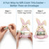 Set 2 3D of Easter Money Holder Bunny Egg Cash Holder, Wooden Basket Stuffers for Kids,Toddlers, Baby Boy Girl, Easter