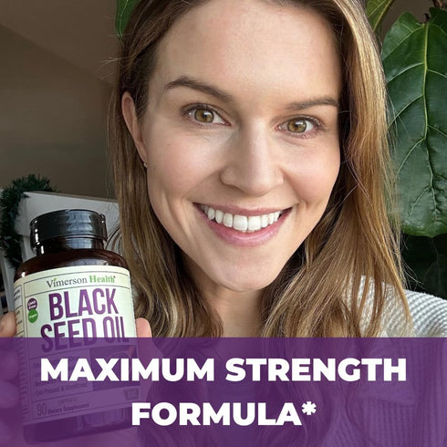 Black Seed Oil Capsules | Cold Pressed 1500mg for Joints, Immune Support & Antioxidants, 90 Caps
