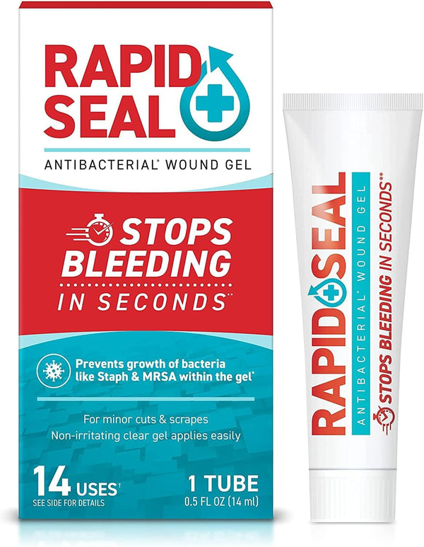 Wound Gel (1 Tube) - Stops Bleeding in Seconds, Ideal for Cuts, Scrapes, Razor Nicks, Emergency First Aid Supplies