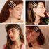 Mehayi 20 PCS Macaron Pearl Acrylic Resin Fashion Hair Clips Set, Cute Hair Barrettes Bobby Pins, Boho Fancy Hairpin