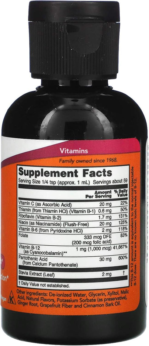 Now Foods Liquid B-12 (B Complex), 2 fl oz