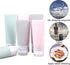Portable Soft Silicone Travel Bottles Set, 6 Pack Leakproof Cosmetic Toiletry Containers (Pink+Green+Grey)