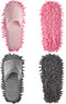 2 Pairs Microfiber Cleaning Mop Slippers for Floor Cleaning, Washable Unisex Dusting Slippers, Dirt Cleaning Tool