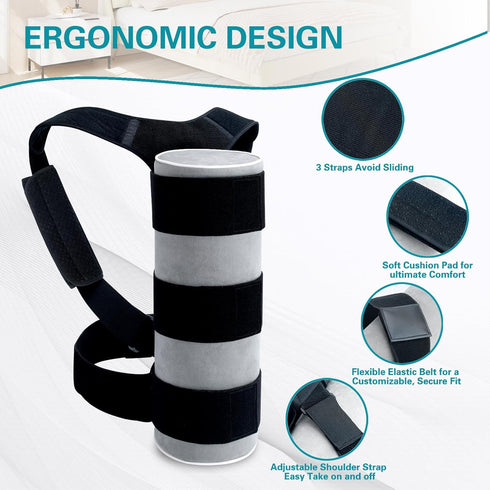 SJFFDP Backpack Side Sleep Trainer for Positional Sleep Apnea - Anti Snoring Device to Prevent Back Sleeping, Sleep