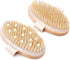2 Pack Dry Brushing Body Brush - Natural Bristle Exfoliating Brush for Lymphatic Drainage and Cellulite