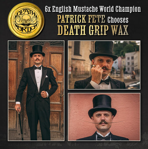 Mustache Wax Death Grip, Extra Strong Hold Moustache Wax