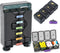 ONEUPIN Weekly Pill Organizer 7 Day 4 Times a Day Large Pill Box