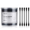 tifanso 200 Count Black Cotton Swabs, Natural Double Tipped Cotton Buds, Cruelty-Free Hypoallergenic