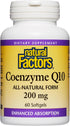 Natural Factors Coenzyme Q10 200 mg, High Potency Supplement for Energy, Heart and Cognitive Support