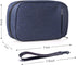 patu Handy Beauty Stuff Carry Case, Makeup Cosmetic Bag, Women Facial Cleanser Skincare Kit Pouch, Indigo