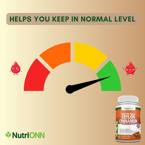Organic Ceylon Cinnamon, 1200mg, 120 Capsules, True Cinnamon for Immune & Heart Health