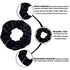 Whaline 12 Pieces Velvet Hair Scrunchies, Soft Elastics Hair Ties (Black)