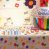 Muplaya 100 Pack 4.3" x7.8" Paper Towels Colorful Polka Dot Happy Birthday Disposable Napkins disposable hand towels