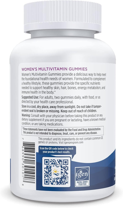 Nordic Naturals Women's Multivitamin Gummies, Mixed Berry, 60 Gummies, Support for Skin, Hair, Bones, Energy & Immunity