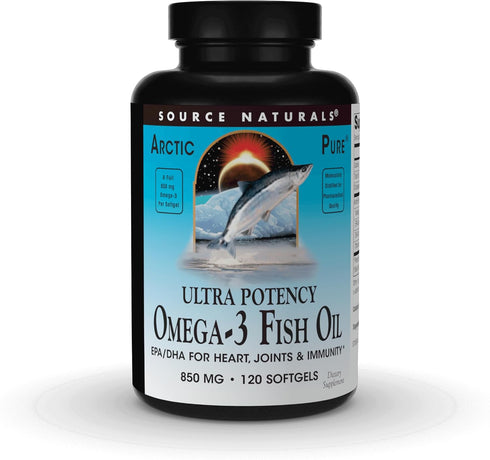 Source Naturals ArcticPure Ultra Potency Omega-3 Fish Oil 850 mg - 120 Softgels