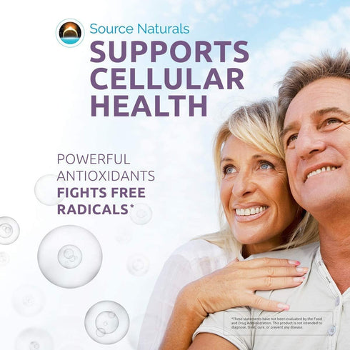 Source Naturals Resveratrol 100, 100 mg for Heart and Healthy Aging, 60 Vegetarian Capsules